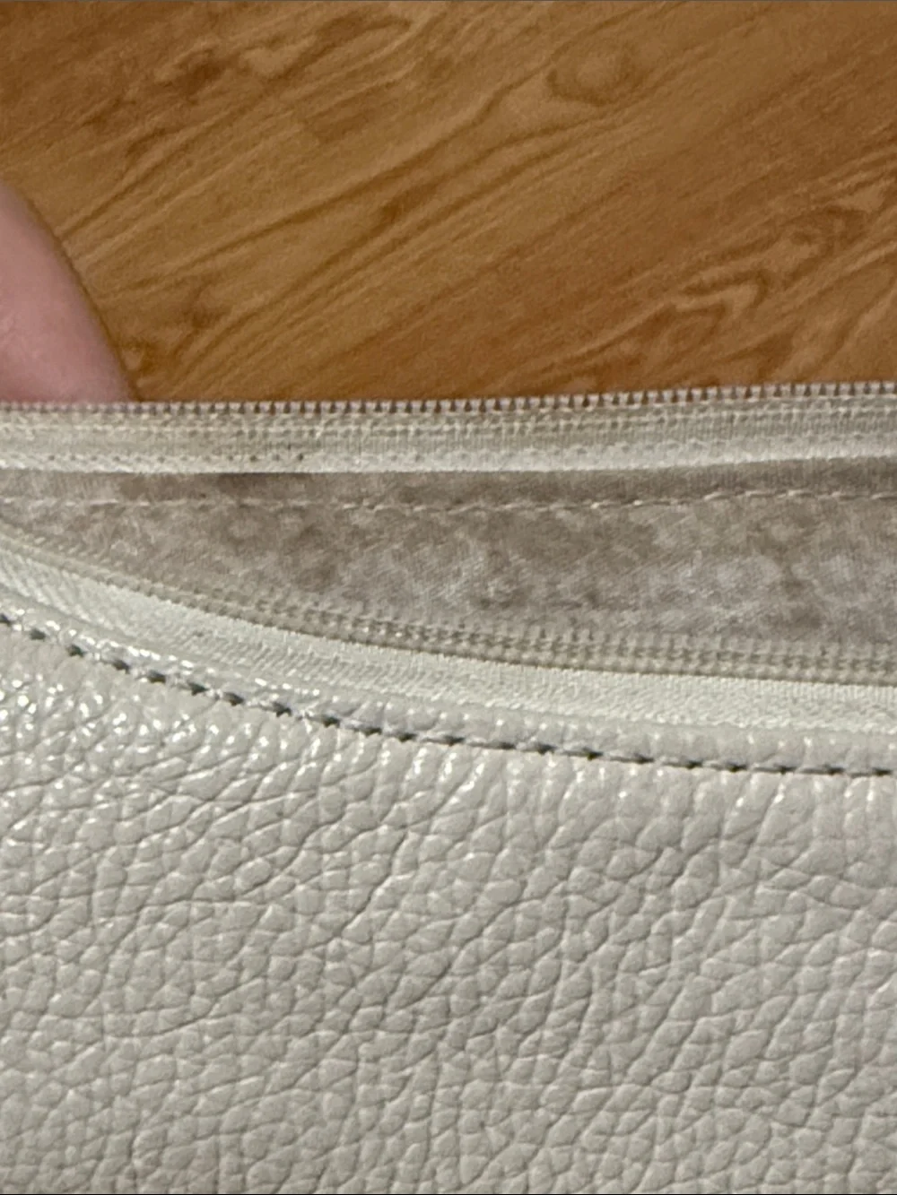Brighton White Leather Shoulder Bag with Multicolor Braided Strap and Tassel